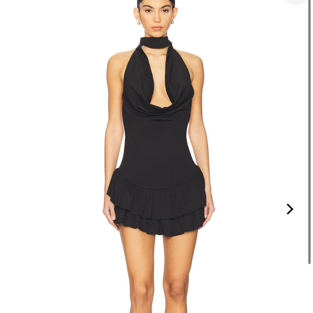 Amelie Teje Black Halter Dress